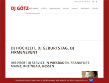 Tablet Screenshot of dj-goetz.com